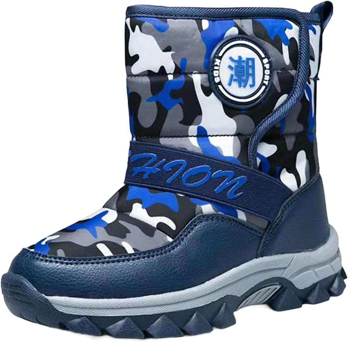 Boys Snow Boots Outdoor Waterproof Winter Kids Shoes Non Slip Mid Calf Winter Shoes Children Snow Boots For Boys