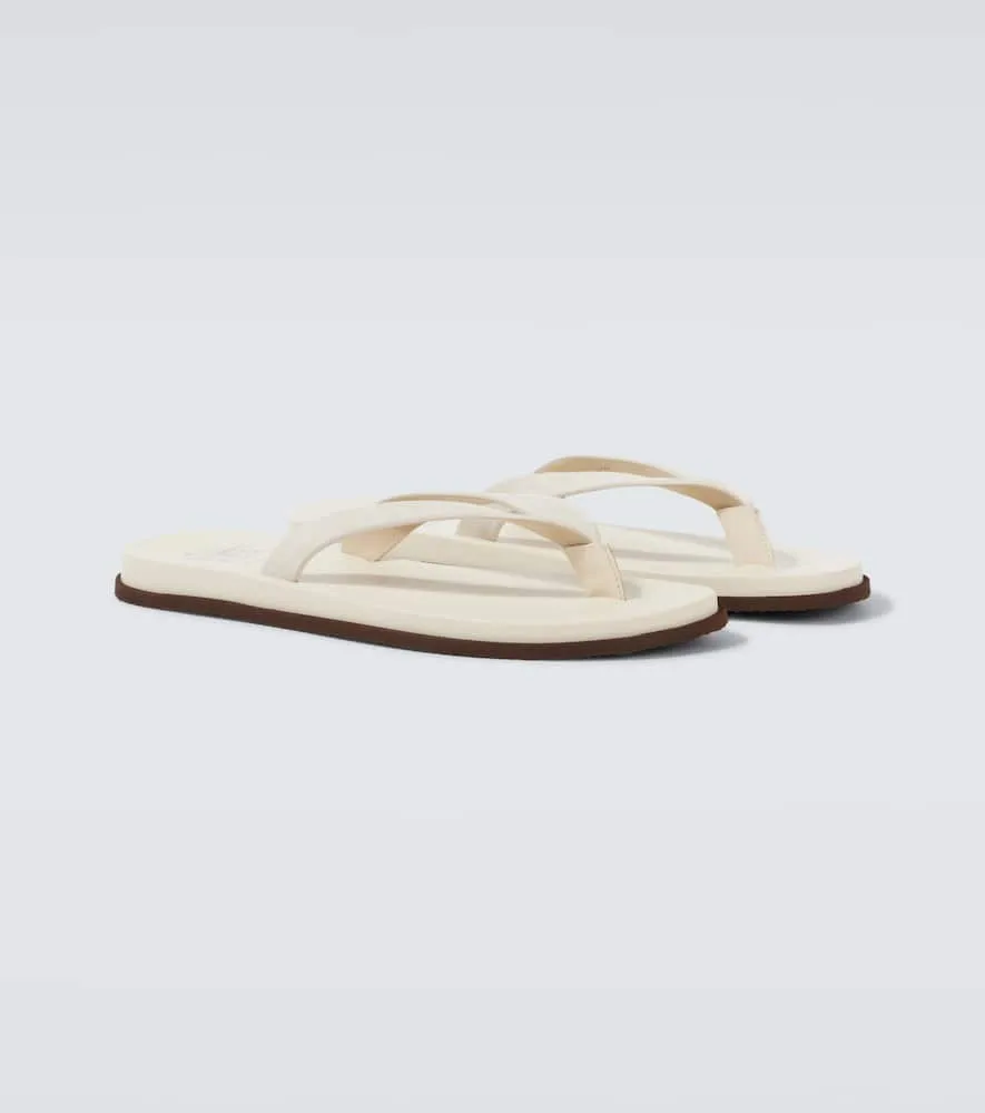 Brunello Cucinelli Leather thong sandals