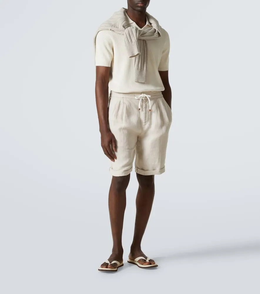 Brunello Cucinelli Leather thong sandals