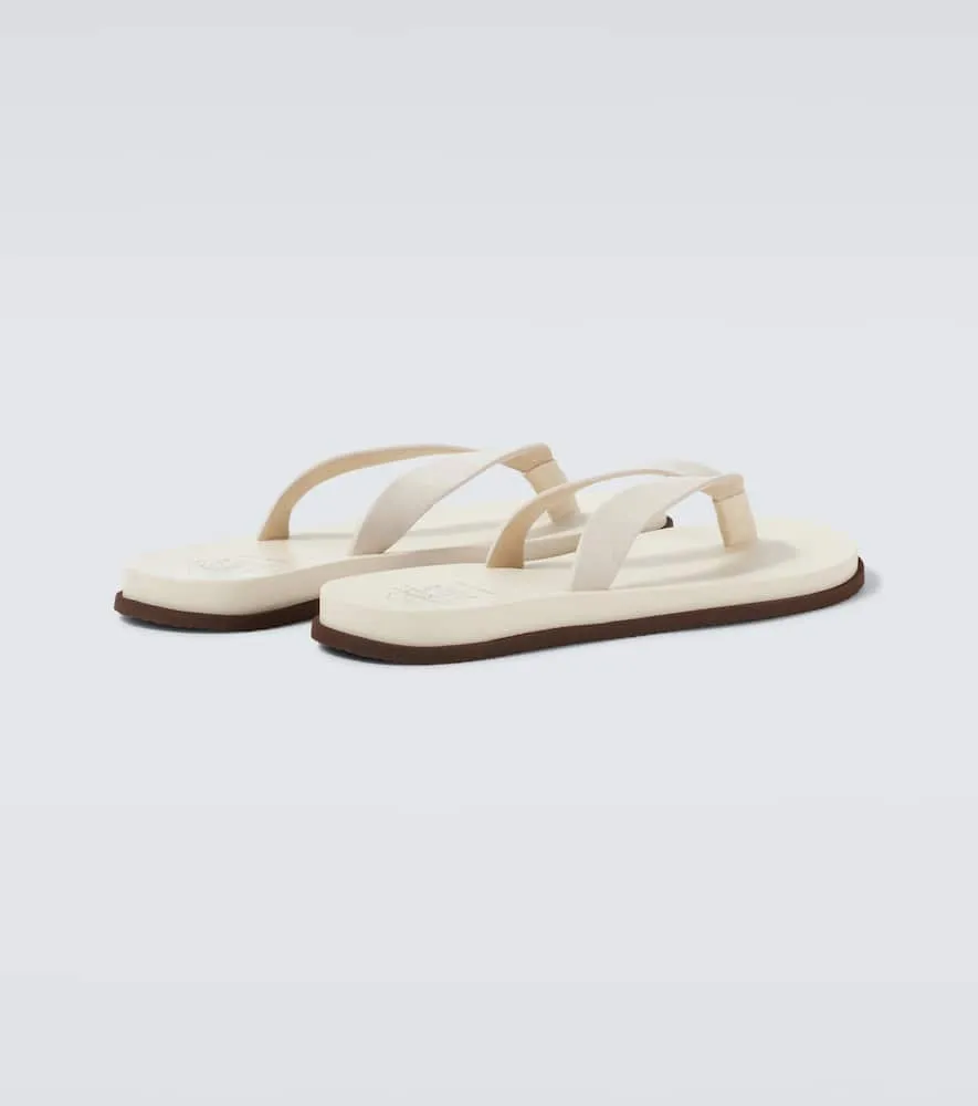 Brunello Cucinelli Leather thong sandals