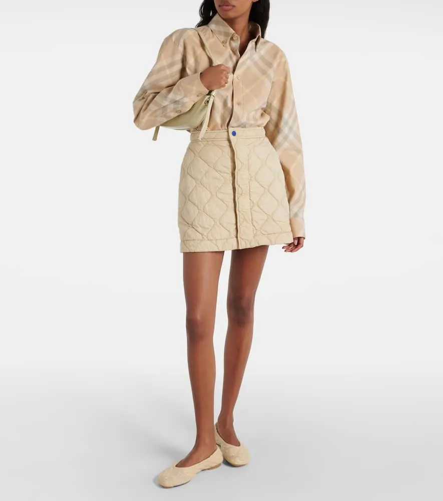 Burberry EKD quilted leather ballet flats