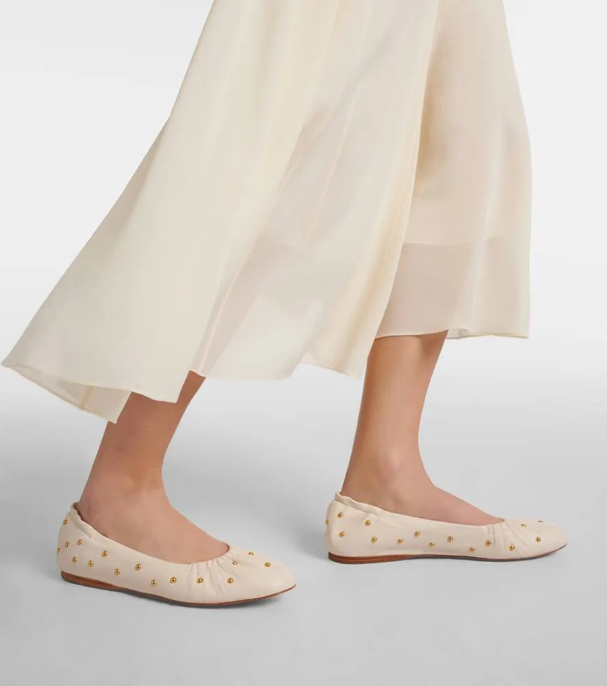 Chloe Eia studded leather ballet flats