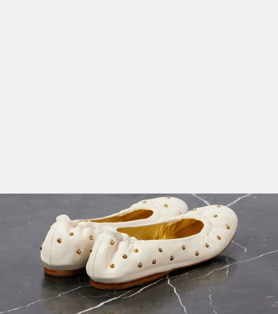Chloe Eia studded leather ballet flats