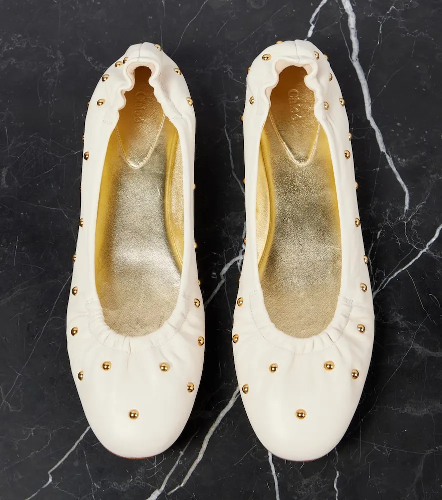 Chloe Eia studded leather ballet flats