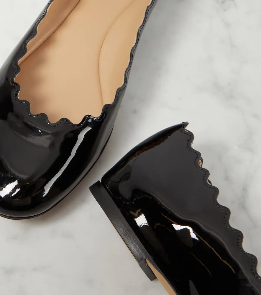 Chloe Lauren patent leather ballet flats