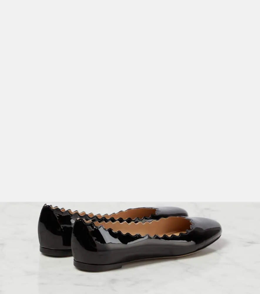 Chloe Lauren patent leather ballet flats