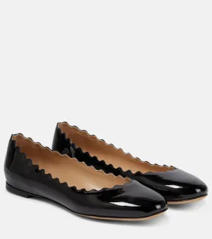 Chloe Lauren patent leather ballet flats