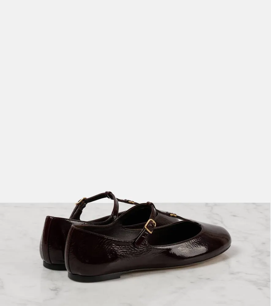 Chloe Marcie patent leather ballet flats