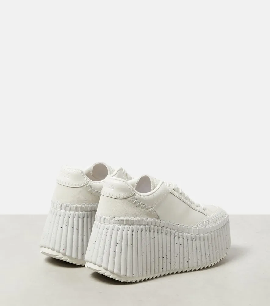 Chloe Nama leather platform sneakers