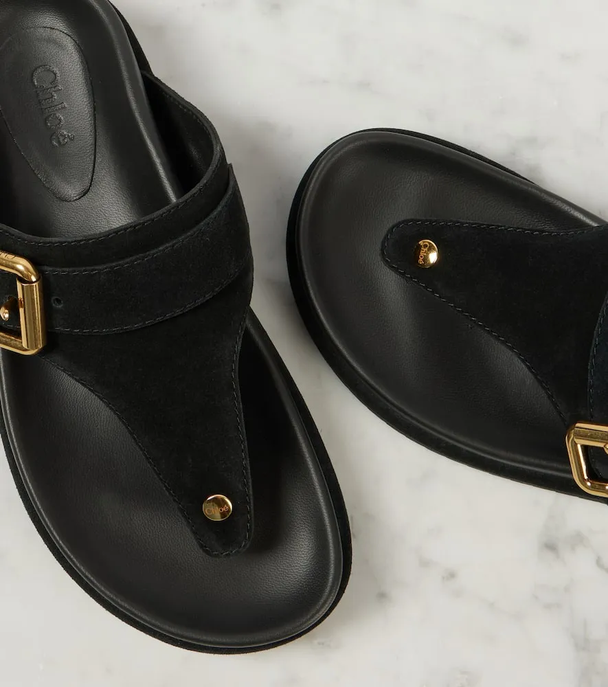Chloe Nil suede thong sandals
