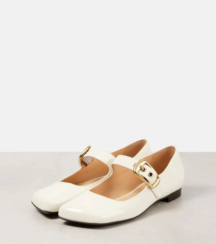 Chloe Polly leather Mary Jane flats