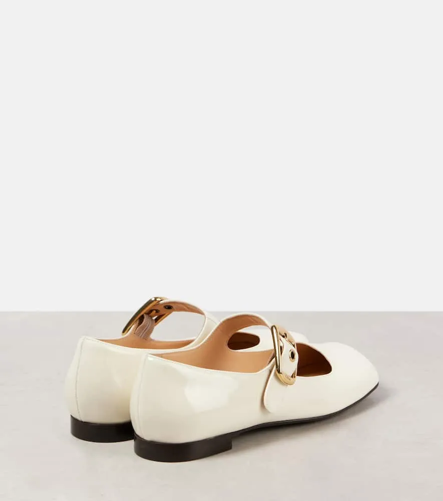 Chloe Polly leather Mary Jane flats