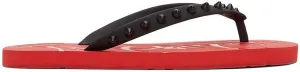 Christian Louboutin Red Loubi Flip Thong Sandals