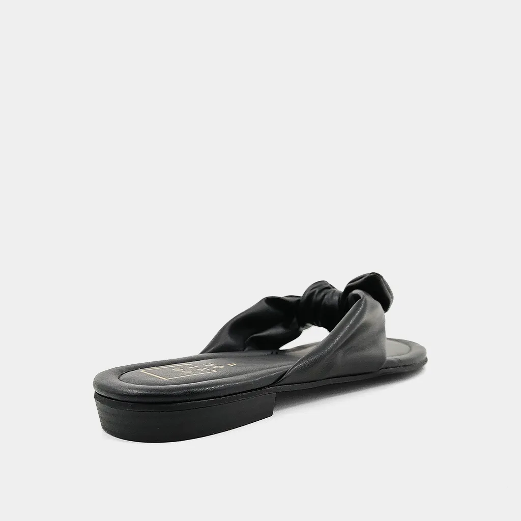 Dharma Slip on Sandal in Black by ShuShop - FINAL SALE