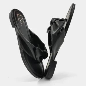 Dharma Slip on Sandal in Black by ShuShop - FINAL SALE