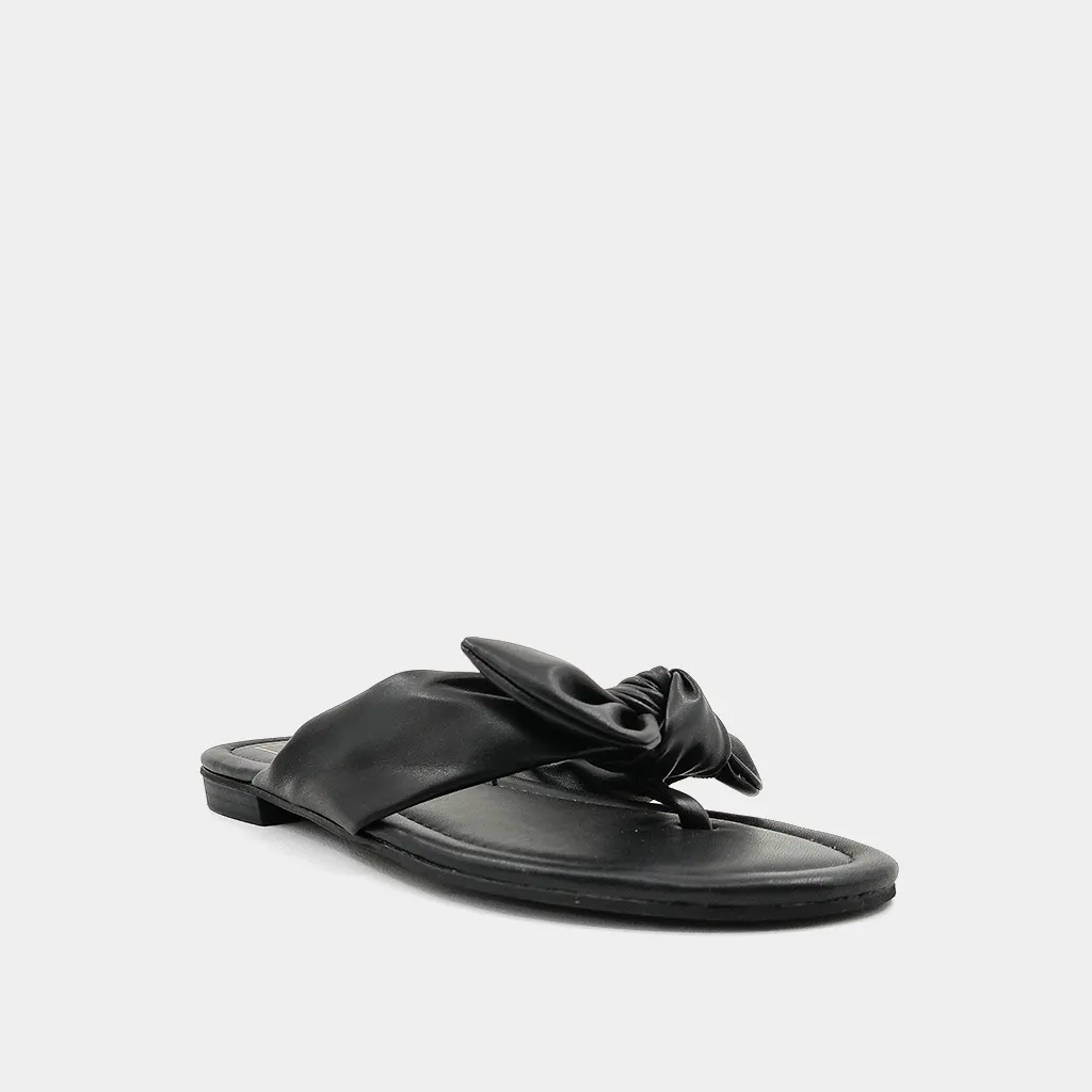 Dharma Slip on Sandal in Black by ShuShop - FINAL SALE