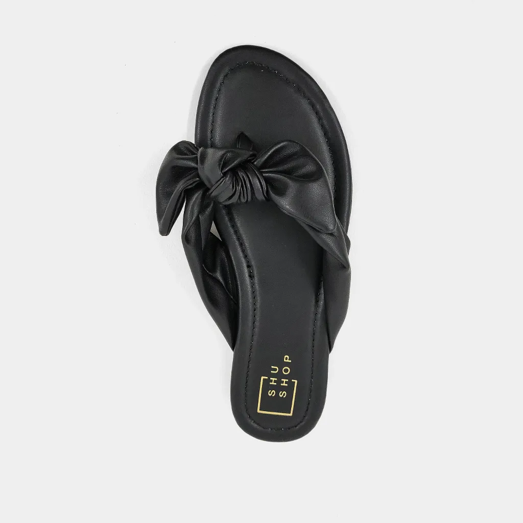 Dharma Slip on Sandal in Black by ShuShop - FINAL SALE