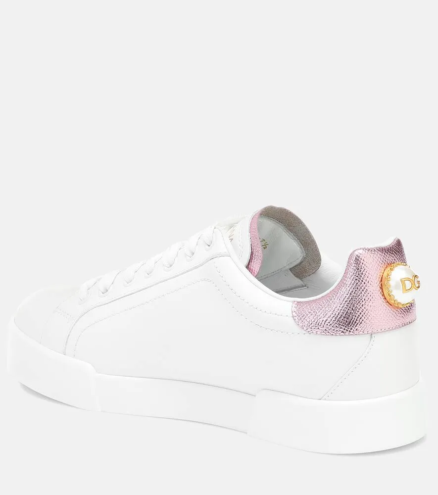 Dolce&Gabbana Portofino leather sneakers