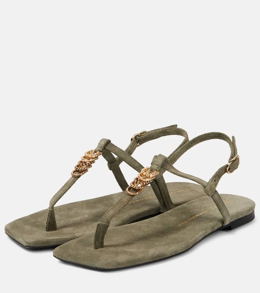 Dorothee Schumacher Suede Sensation suede thong sandals