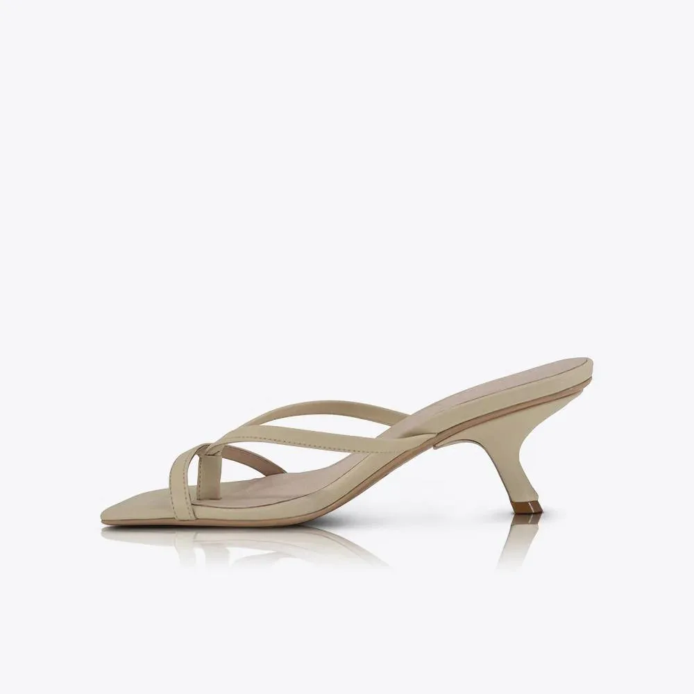 DULCE MID HEEL | OFF WHITE (Copy)