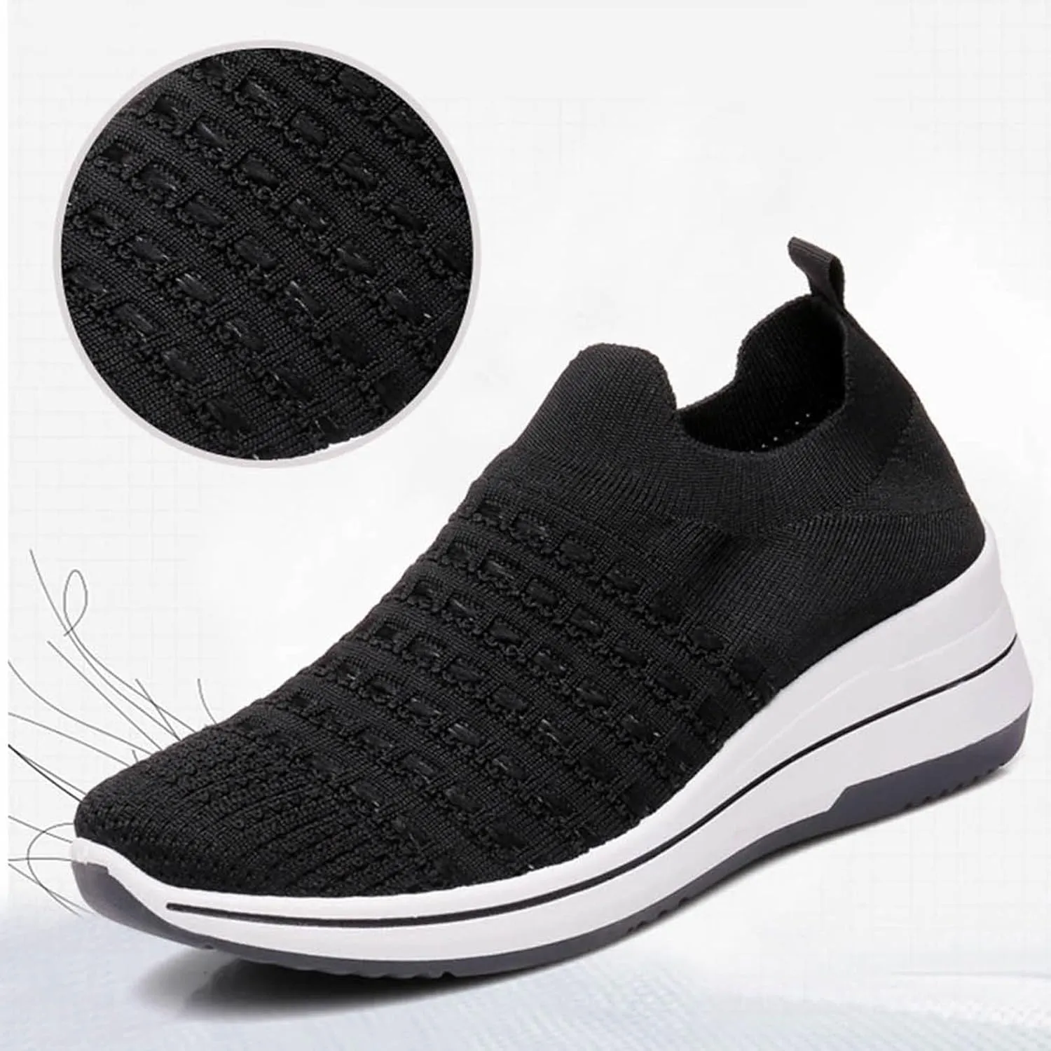 Fashion Sneakers for Women 2024,Women Walking Shoes with Arch Support, Breathable Gym Jogging Running Tennis Shoes Orthotic Platform Sneakers Plantar Fasciitis Tennis Shoes Wide