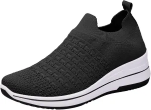 Fashion Sneakers for Women 2024,Women Walking Shoes with Arch Support, Breathable Gym Jogging Running Tennis Shoes Orthotic Platform Sneakers Plantar Fasciitis Tennis Shoes Wide