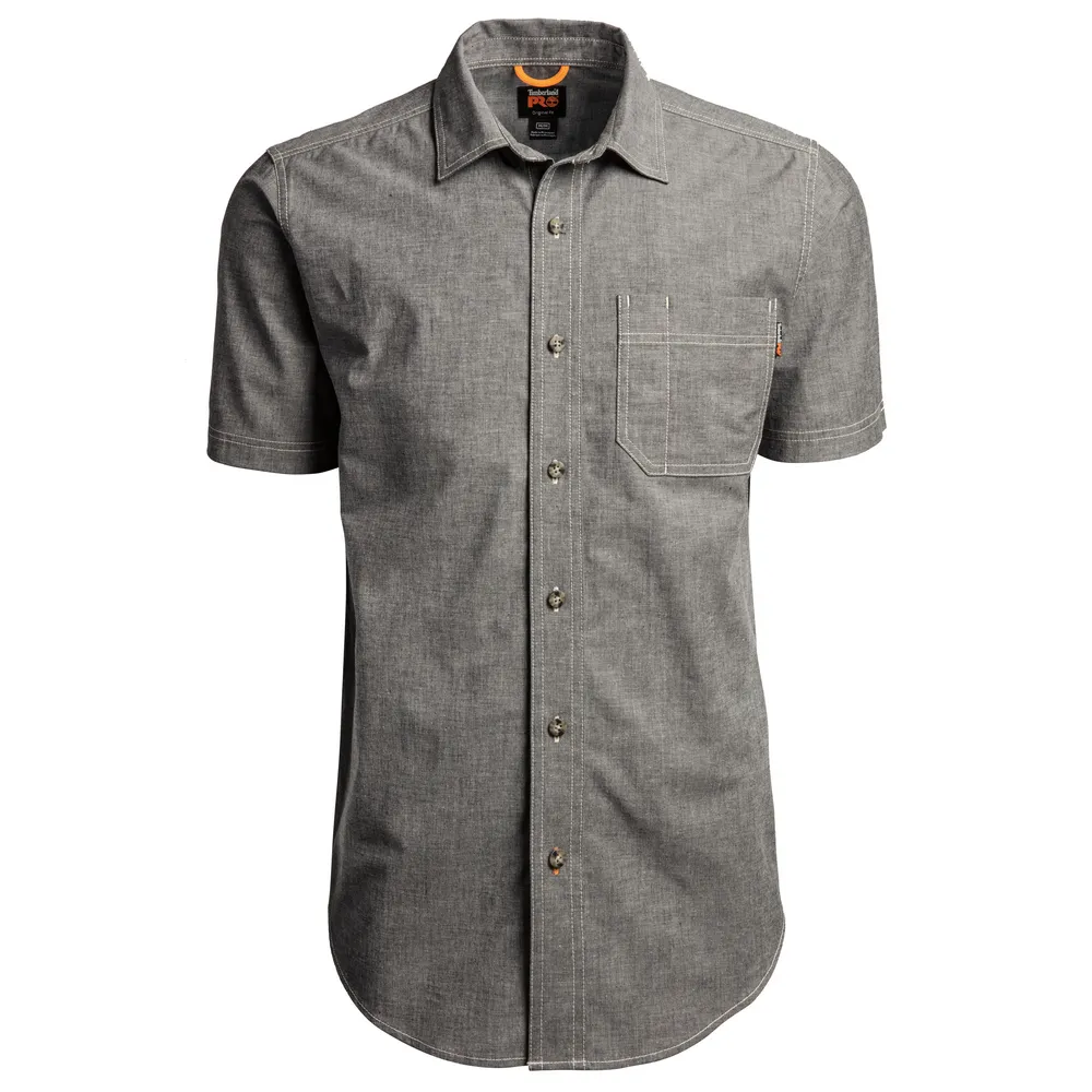 GRAFTON FLEX SHORT SLEEVE CHAMBRAY SHIRT - F29-Carbon | Timberland PRO TB0A1V7C