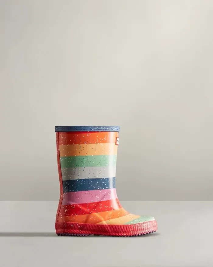 Hunter Little Kids Original First Classic Rainbow Rain Boot