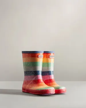 Hunter Little Kids Original First Classic Rainbow Rain Boot