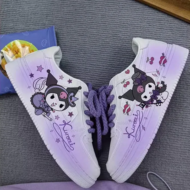 Kawaii Purple Kuromi Low Top Sneakers