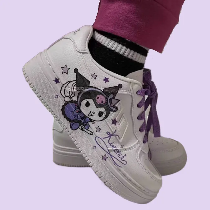 Kawaii Purple Kuromi Low Top Sneakers