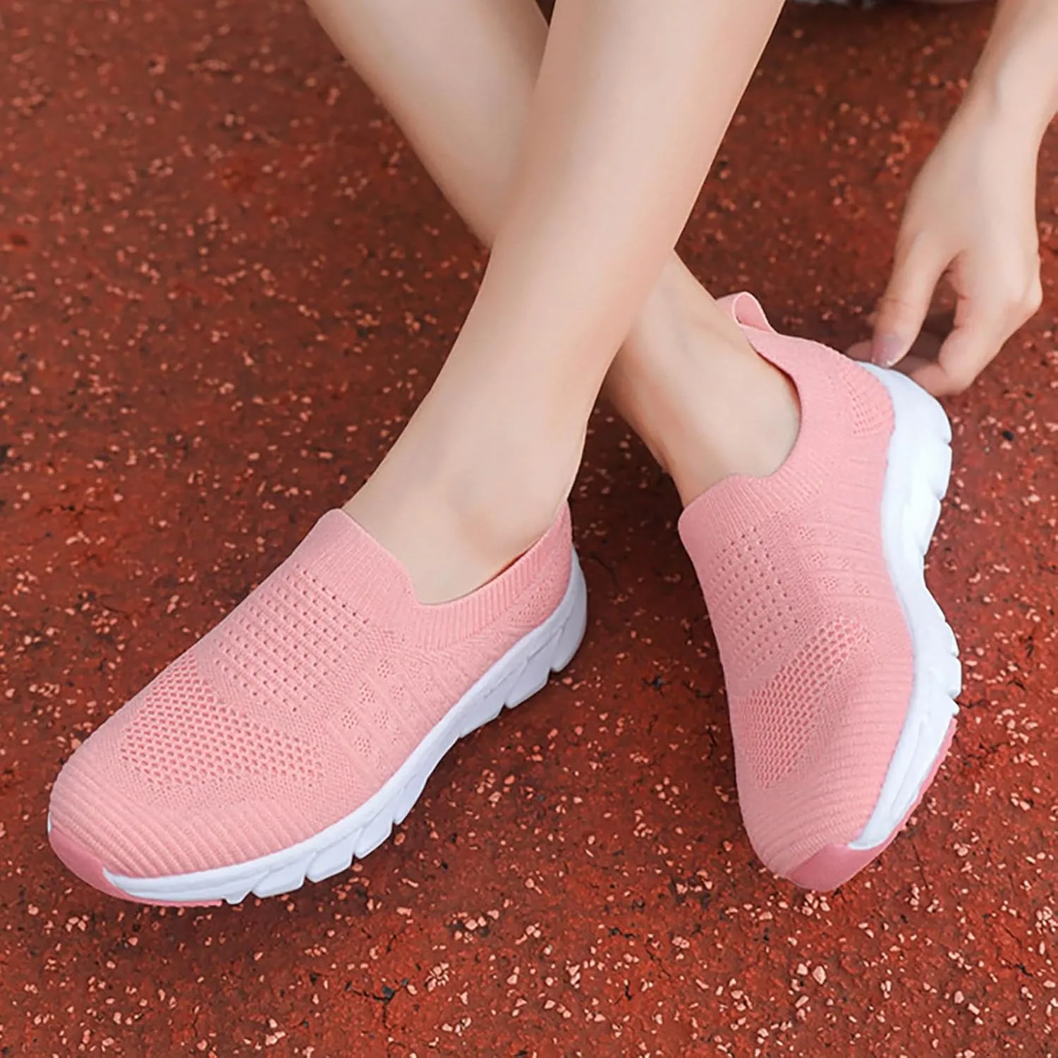 Low-Top Slip Ons Women's Fashion Sneakers Casual Running Shoes for Women Boots Slip On Shoes Casual Wedge Sneakers Black Tennis Shoe Loafers Dress Shoe