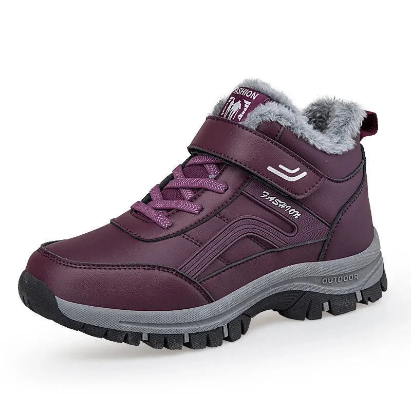 Men Winter Warm Leather Waterproof Boots