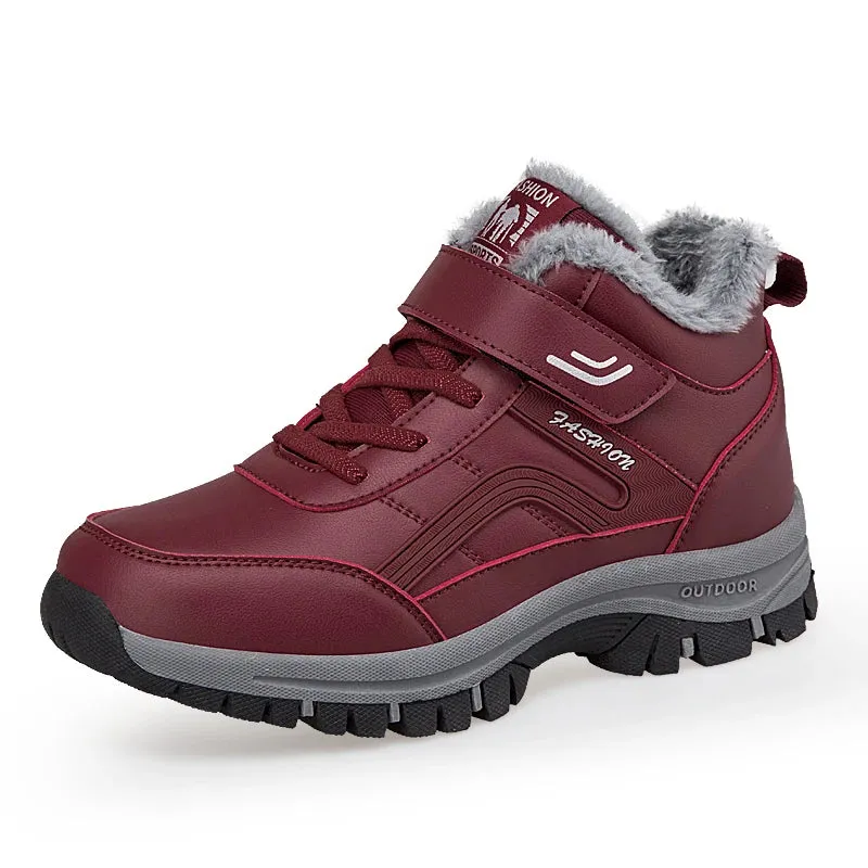 Men Winter Warm Leather Waterproof Boots