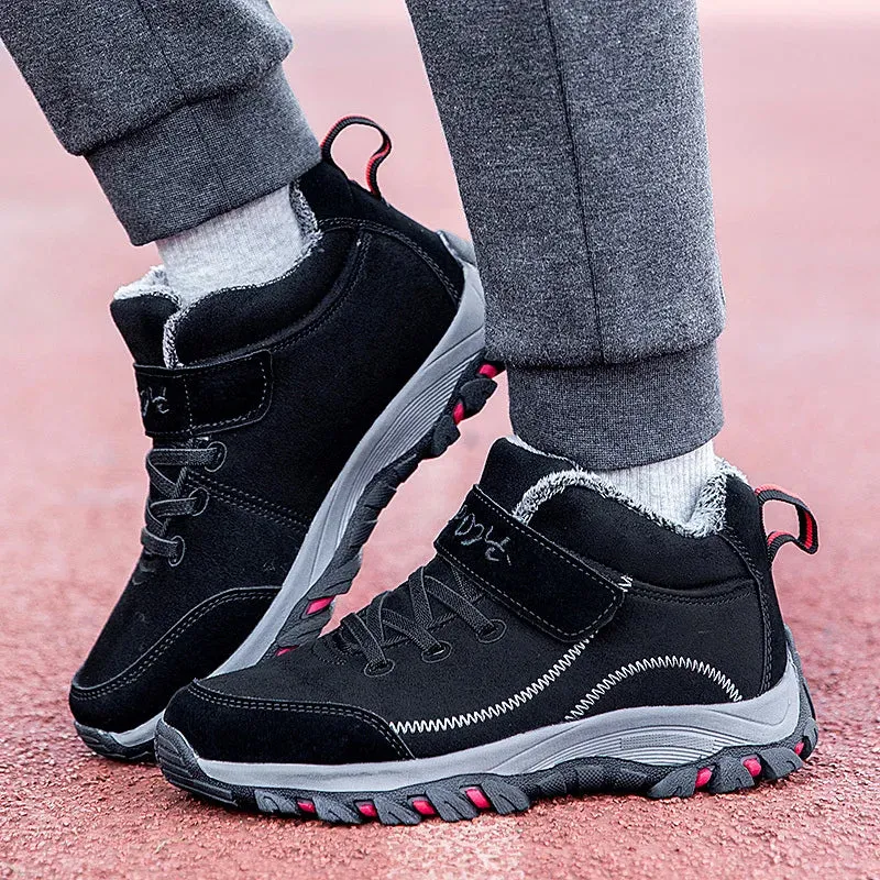 Men Winter Warm Leather Waterproof Boots