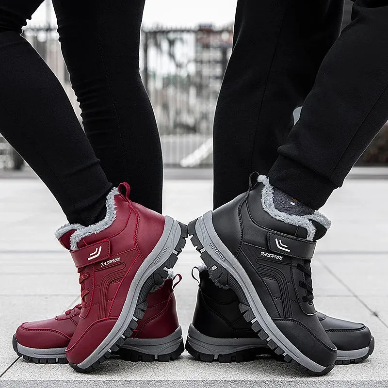 Men Winter Warm Leather Waterproof Boots
