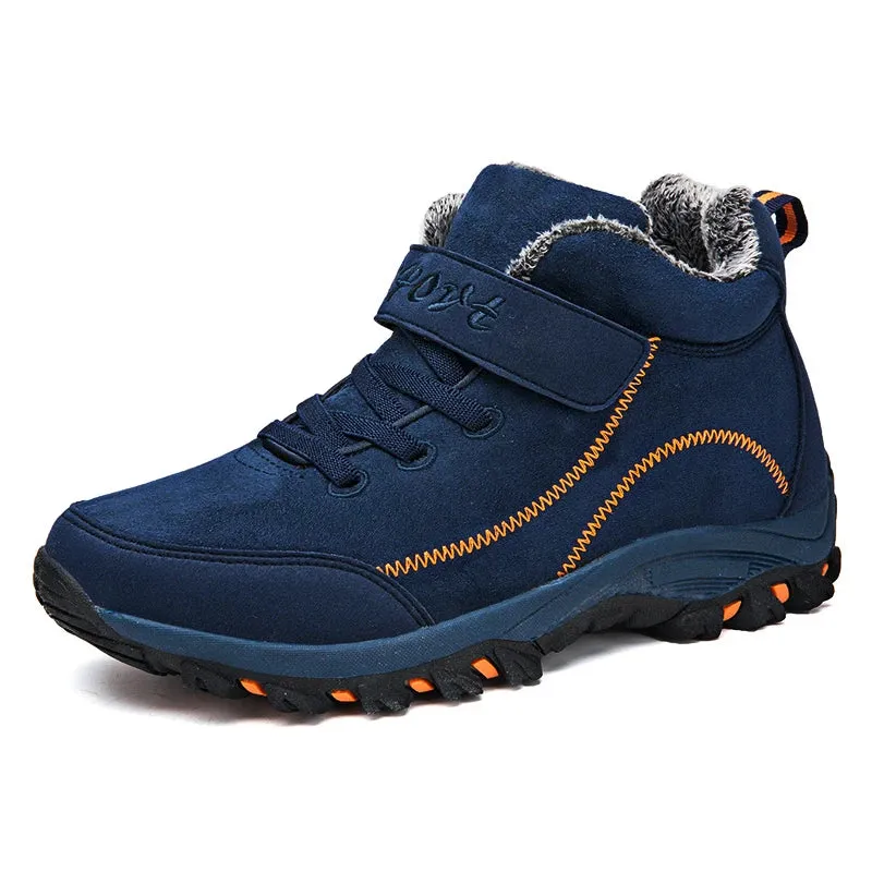 Men Winter Warm Leather Waterproof Boots