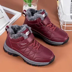 Men Winter Warm Leather Waterproof Boots