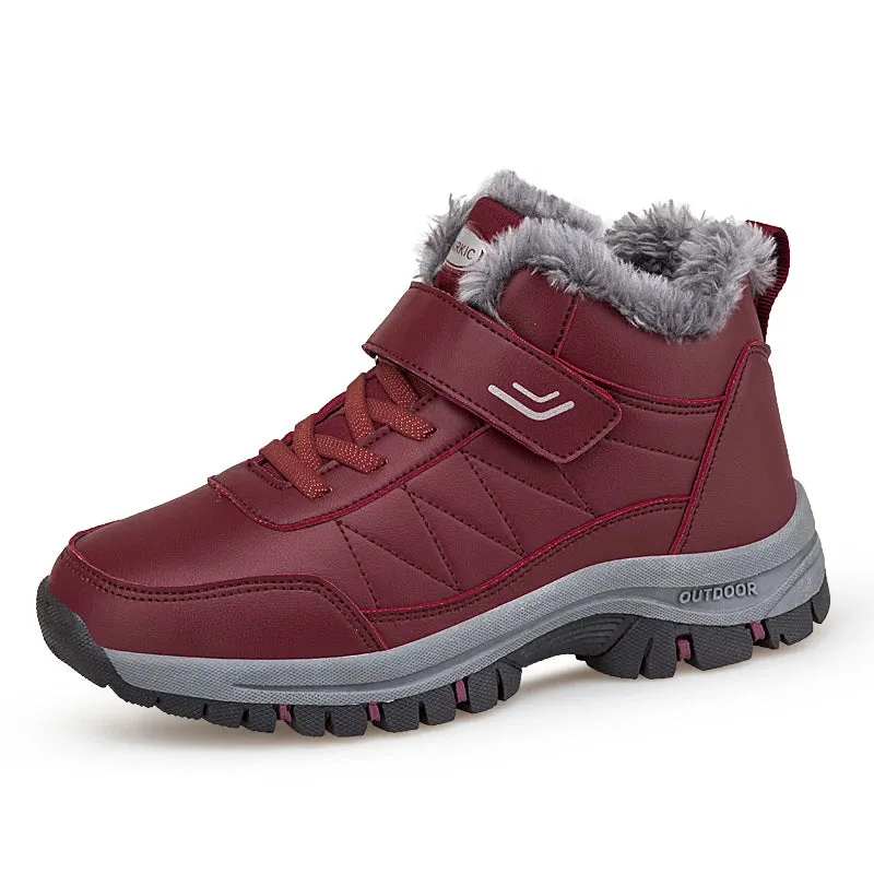 Men Winter Warm Leather Waterproof Boots