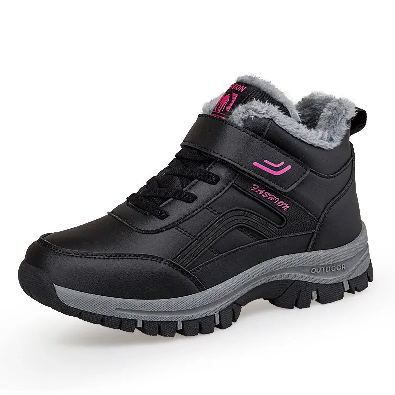 Men Winter Warm Leather Waterproof Boots
