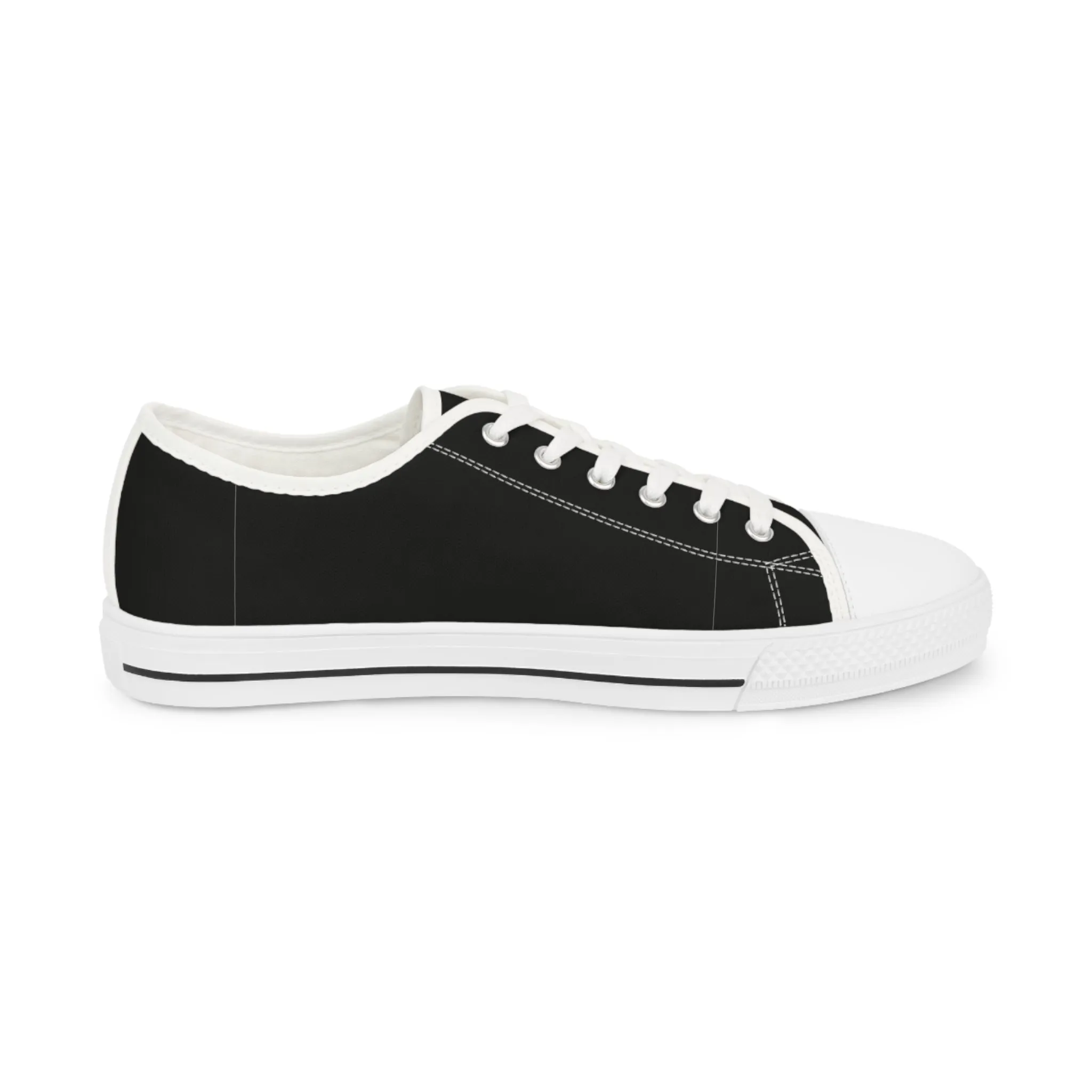 Men's Low Top Sneakers - BLACK