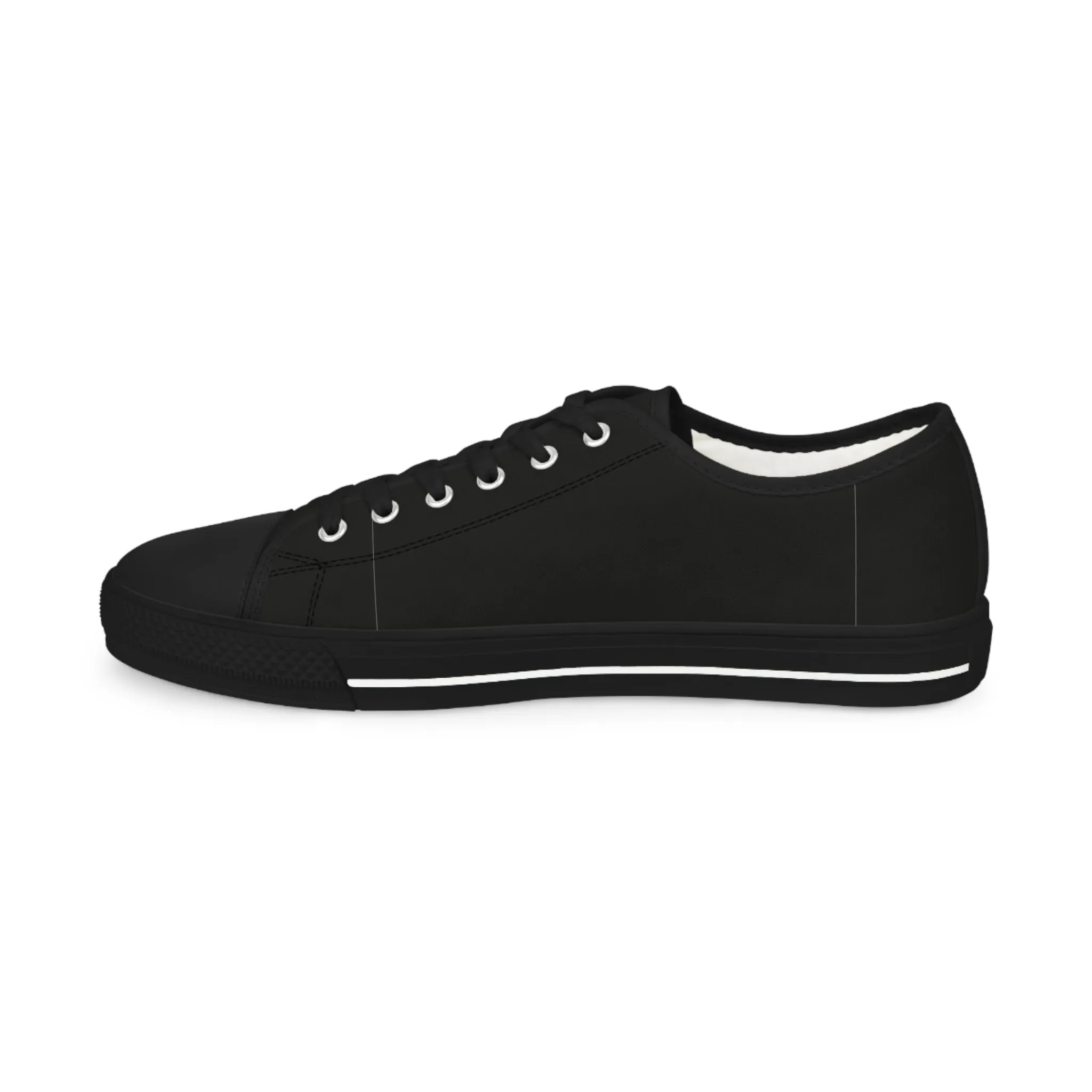 Men's Low Top Sneakers - BLACK