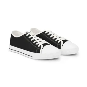 Men's Low Top Sneakers - BLACK