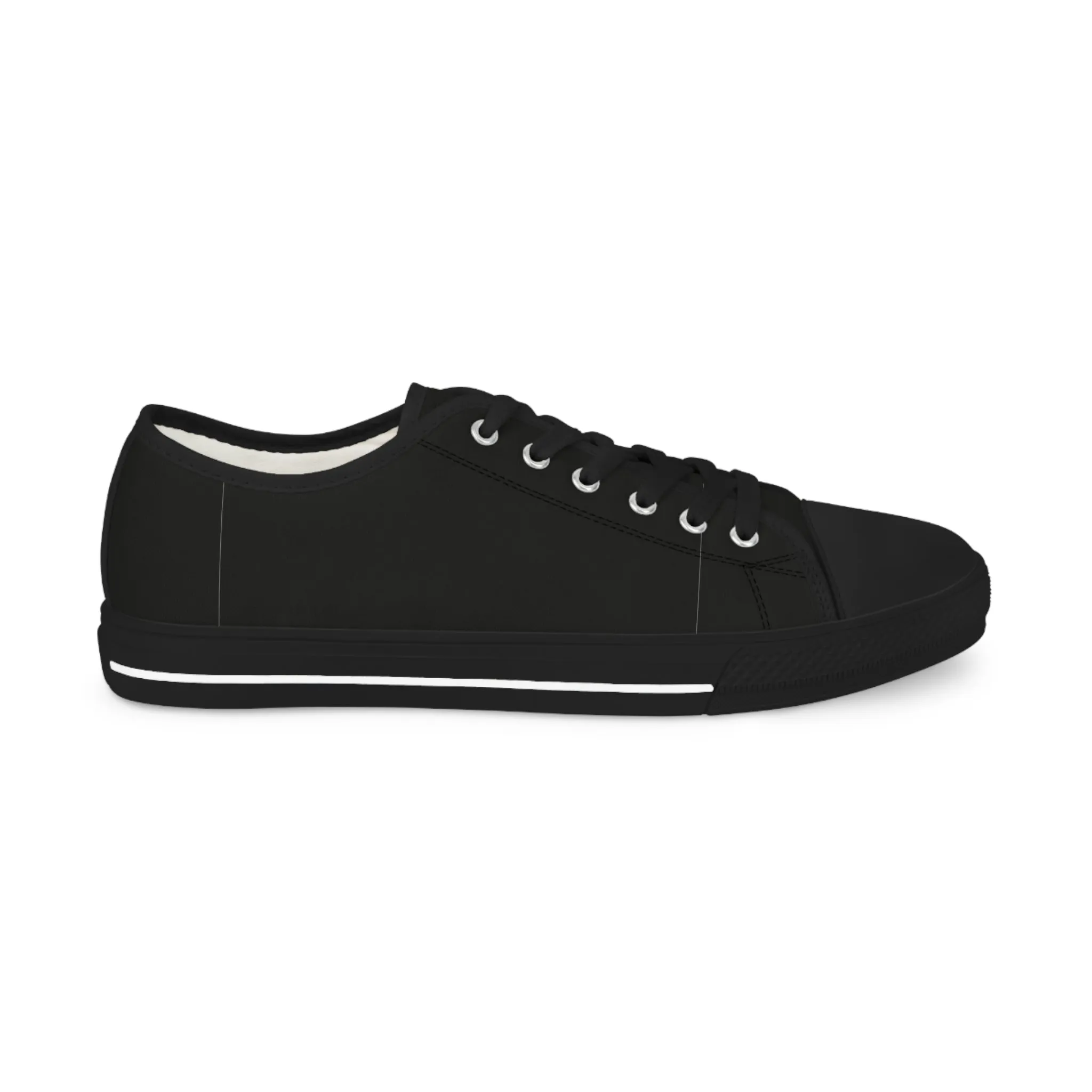 Men's Low Top Sneakers - BLACK