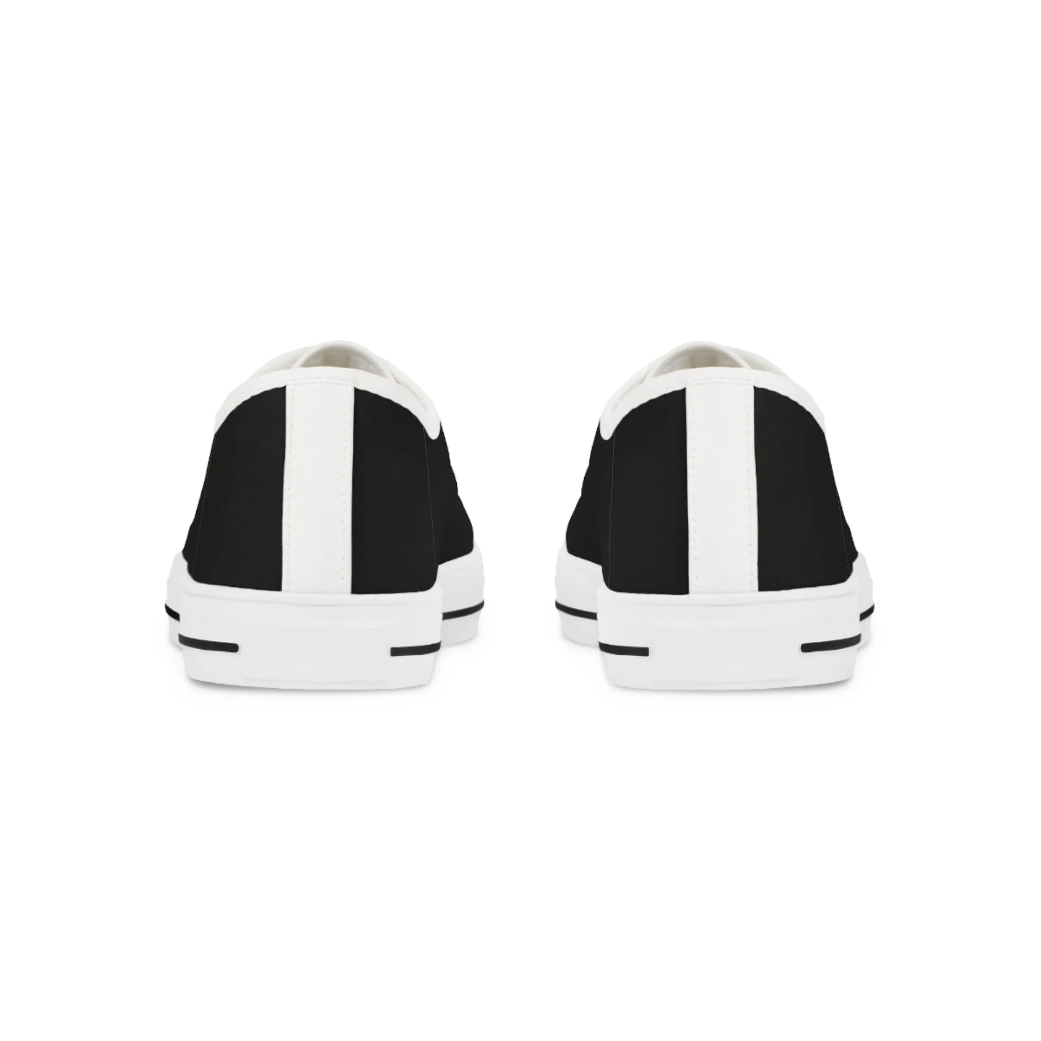 Men's Low Top Sneakers - BLACK