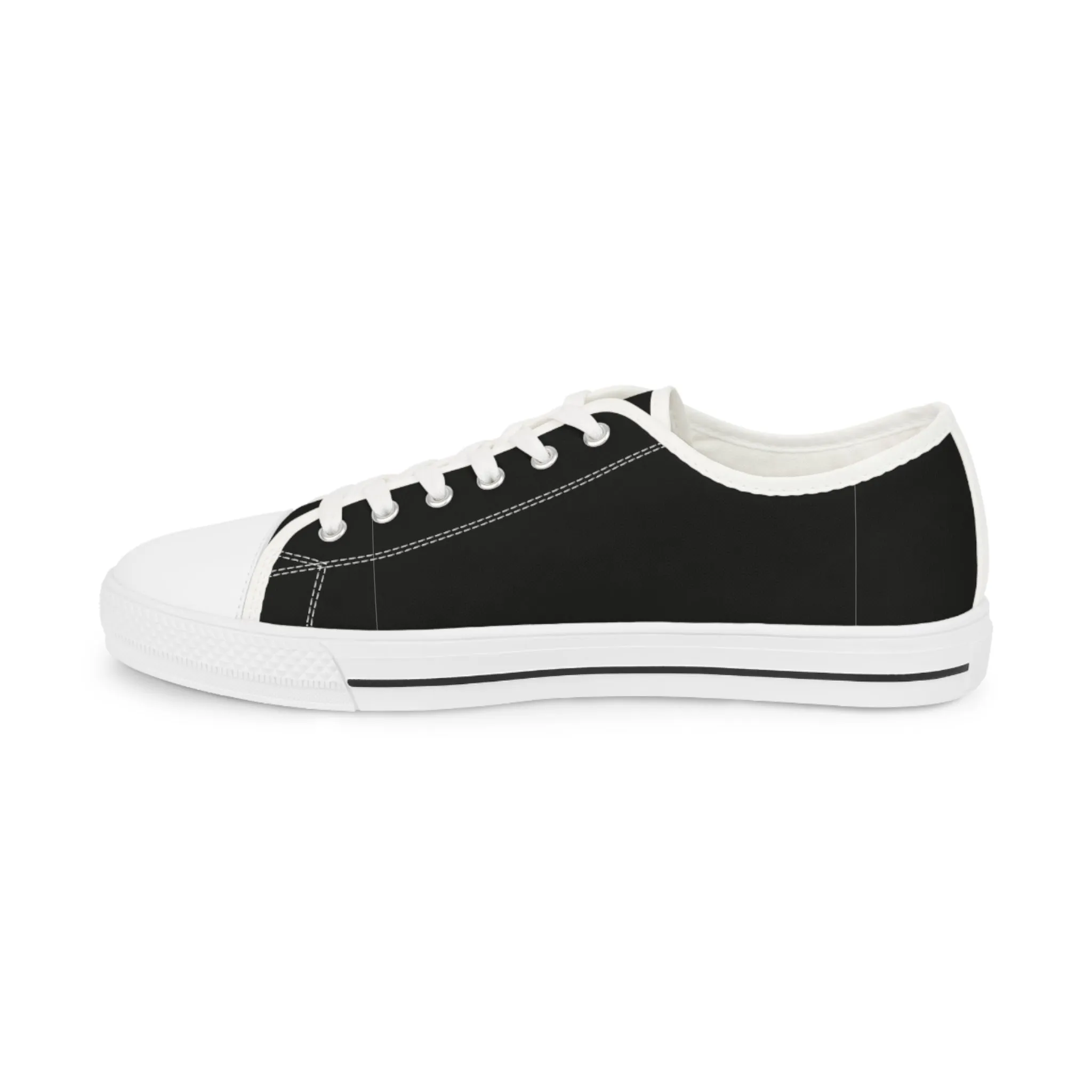 Men's Low Top Sneakers - BLACK