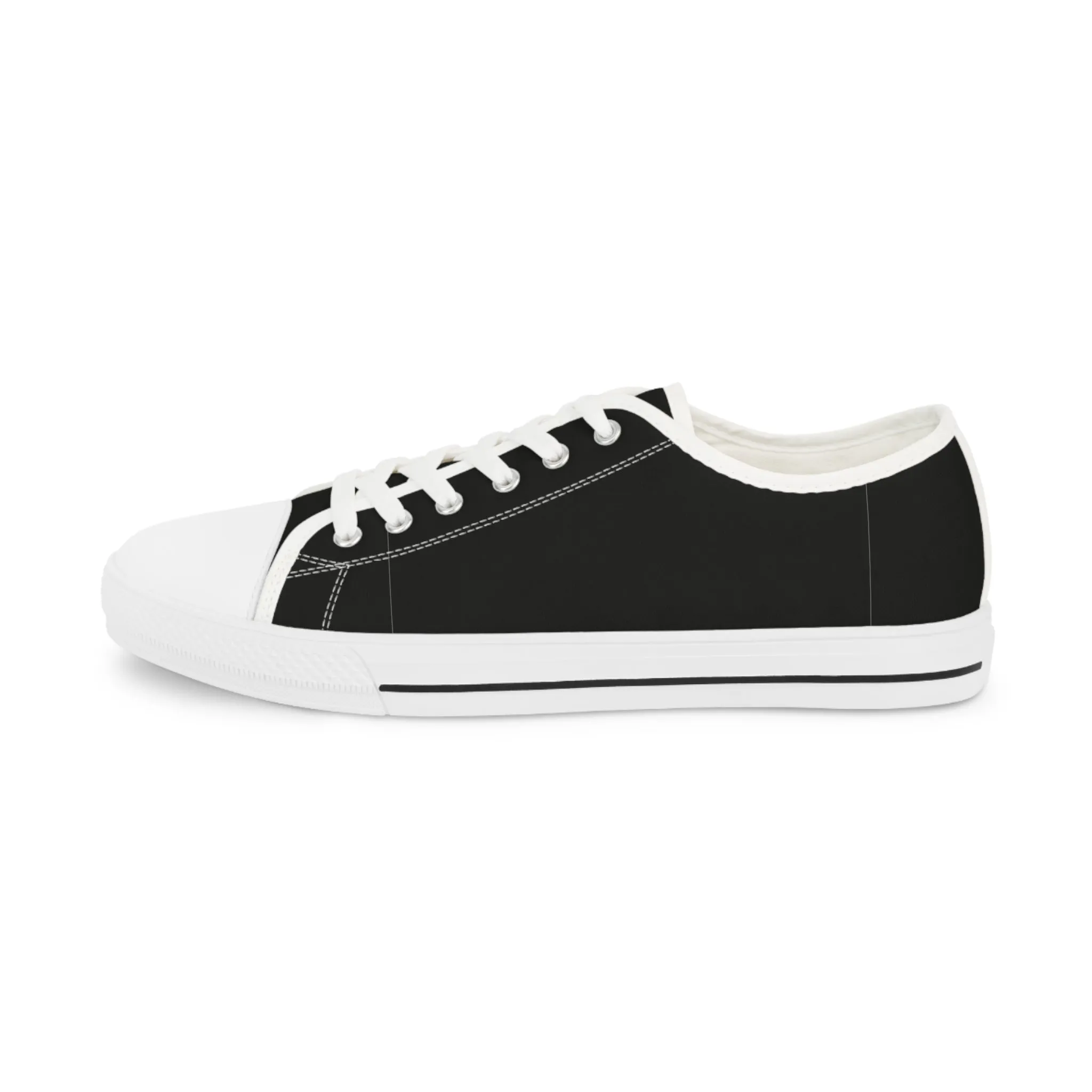 Men's Low Top Sneakers - BLACK