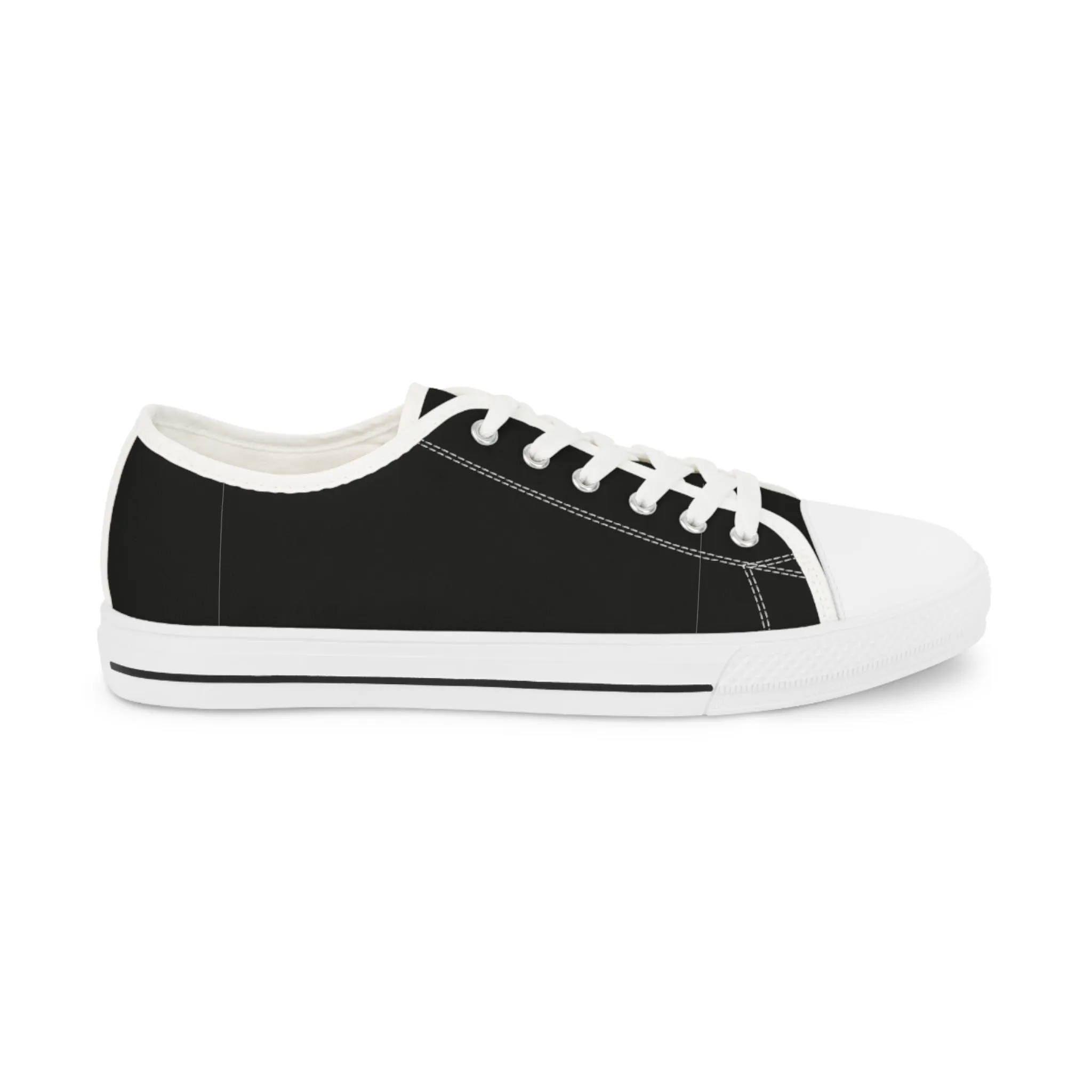 Men's Low Top Sneakers - BLACK