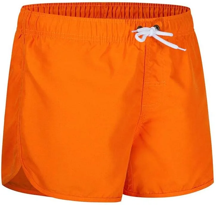 Mens Swimming Trunks No Mesh Liner Quick Dry Running Workout Shorts Pockets Casual Summer Solid Beach Shorts Swimwear