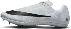 Nike Rival Sprint Track & Field Sprinting Spikes (DC8753-100, White/Metallic Silver/Pure Platinum/Black) Size 5.5